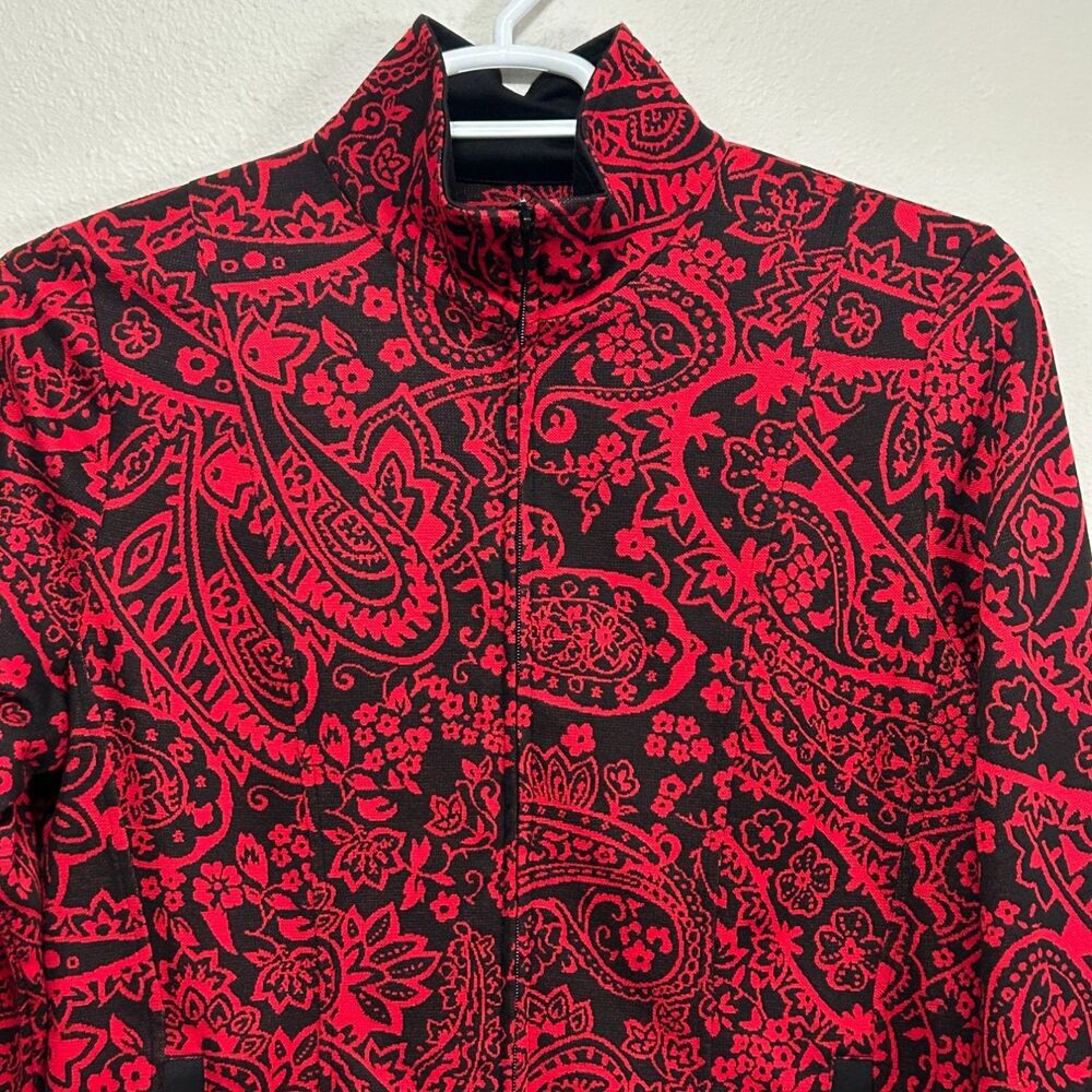 Koret M10FS91111 Womens M Red‎ Jacket Full Zip Front Cuffs Pockets